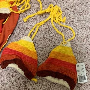 Striped crochet Bikini